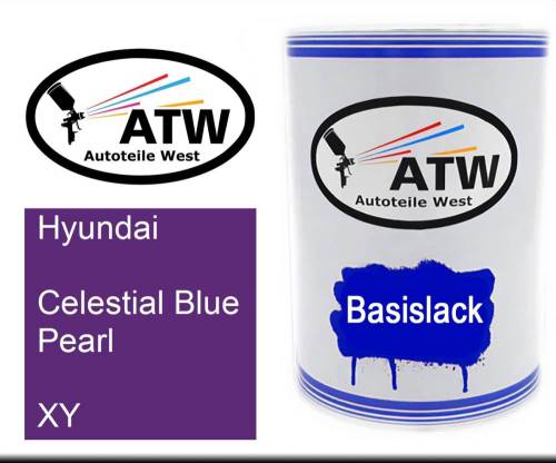 Hyundai, Celestial Blue Pearl, XY: 500ml Lackdose, von ATW Autoteile West.